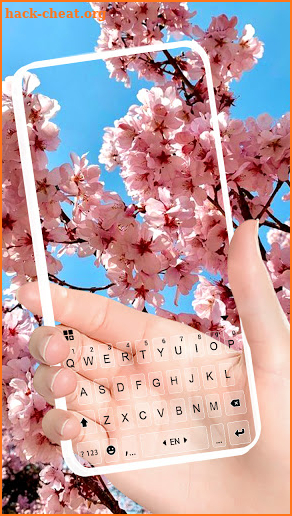 Flowers Transparent Keyboard Background screenshot
