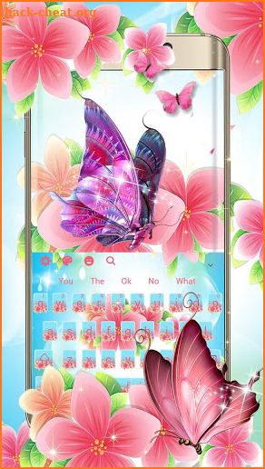 Flowery Keyboard Theme screenshot