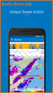 Flowx: visual long range weather forecast screenshot