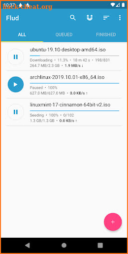 Flud - Torrent Downloader screenshot