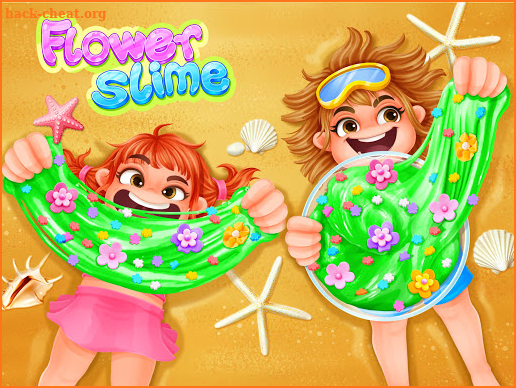 Fluffy Glitter Flower Slime - Crazy Slime Fun screenshot