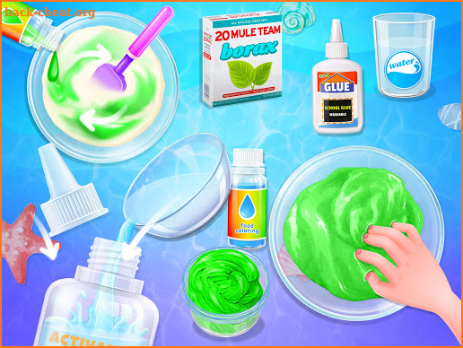 Fluffy Glitter Flower Slime - Crazy Slime Fun screenshot