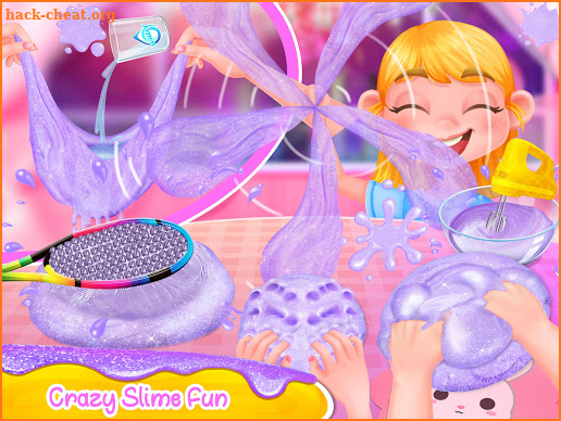 Fluffy Glitter Slime With Balloons - Fun Games screenshot