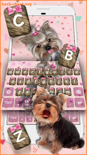 Fluffy Puppies Keyboard Theme screenshot