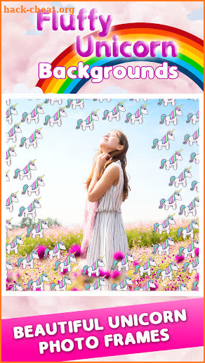 Fluffy Unicorn Background Editor screenshot