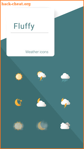 Fluffy weather icons screenshot