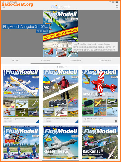 FlugModell Kiosk screenshot