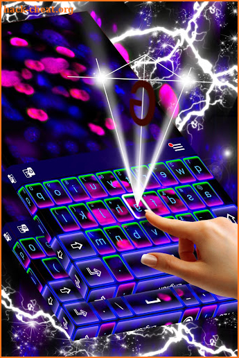 Fluorescent Keyboard Theme screenshot