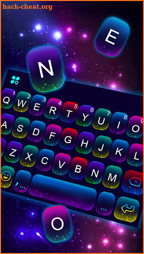 Fluorescent Neon Keyboard Theme screenshot