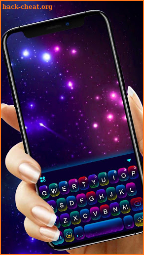 Fluorescent Neon Keyboard Theme screenshot