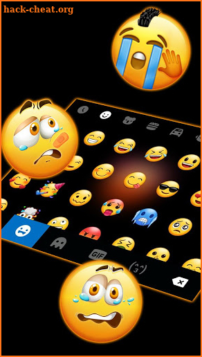 Flushing Love Emoji 2 Keyboard Theme screenshot