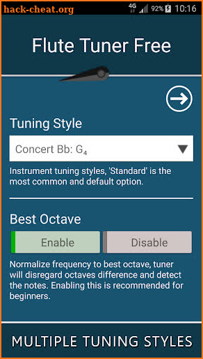 Flute Tuner screenshot