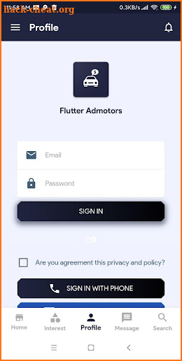 Flutter AdMotors screenshot