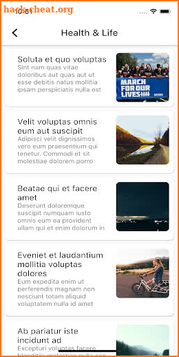 Flutter app for WordPress post screenshot