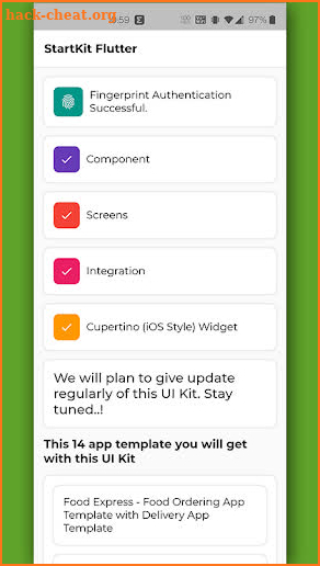 Flutter UI Kit - StartKit screenshot