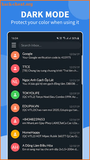 Fly SMS screenshot