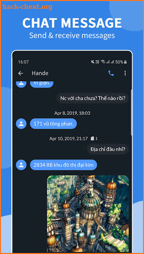 Fly SMS screenshot