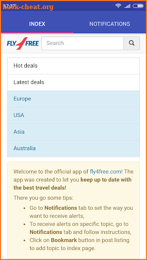 Fly4free COM screenshot
