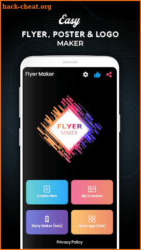 Flyer Maker, Poster, Logo Graphic Design, Name Art screenshot