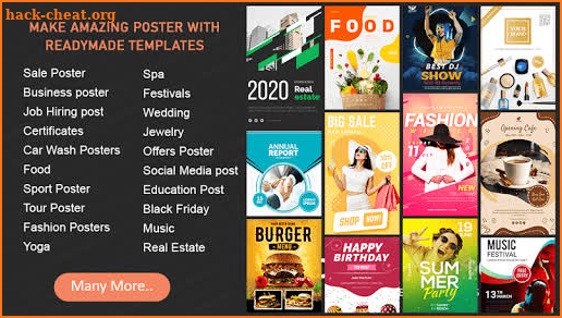 Flyer Maker Poster Maker 2020, Graphic Design Free screenshot