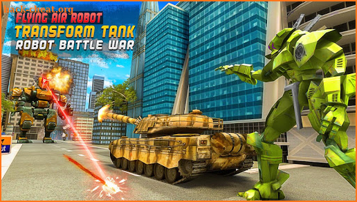 Flying Air Robot Transform Tank Robot Battle War screenshot