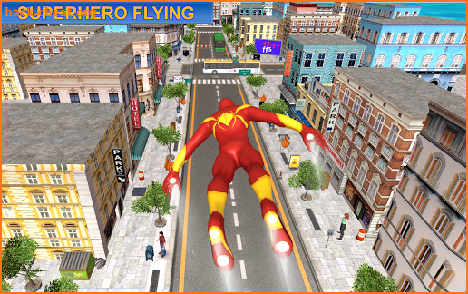 Flying Amazing Iron Spider Superhero Fighting screenshot