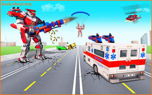 Flying Ambulance Dino Robot screenshot