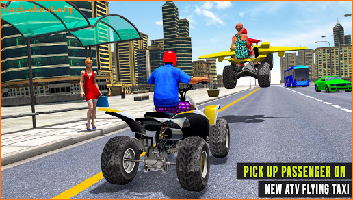 Flying ATV Bike Taxi Simulator: Free Driving Games screenshot