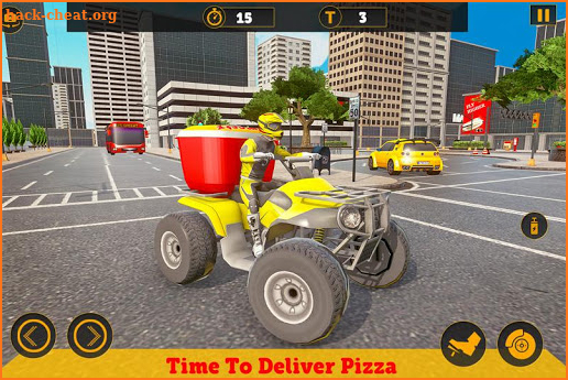Flying ATV City Pizza Delivery screenshot
