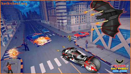 Flying Bat Bike Robot Transform Game 2021 screenshot