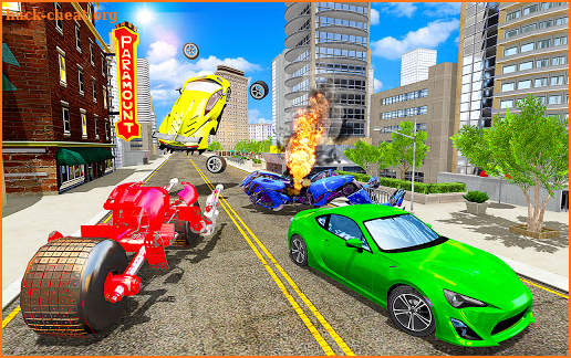 Flying Bat Bike Robot Transform Games 2021 screenshot