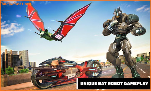 Flying Bat Moto Robot Bike Transform Robot Games screenshot