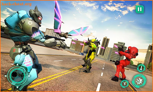Flying Bat Moto Robot Bike Transform Robot Games screenshot