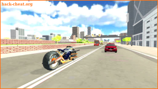 Flying Bat Robot Bike Games 3D screenshot