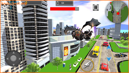 Flying Bat Robot Hero Games 3D screenshot