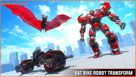 Flying Bat Robot Transforming: War Bike robot Game screenshot