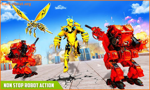 Flying Bee Transform Robot War: Robot Games screenshot