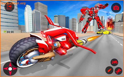Flying Bike Transformation Robot screenshot