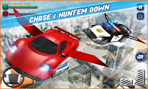 Flying Car Chase Driving Simulator : Cop Car Games screenshot