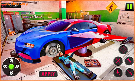 Flying Car Mechanic Drive Workshop Garage screenshot