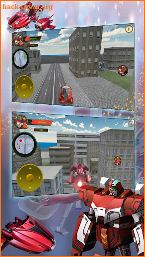 Flying car robot flight drive simulation game 2019 screenshot