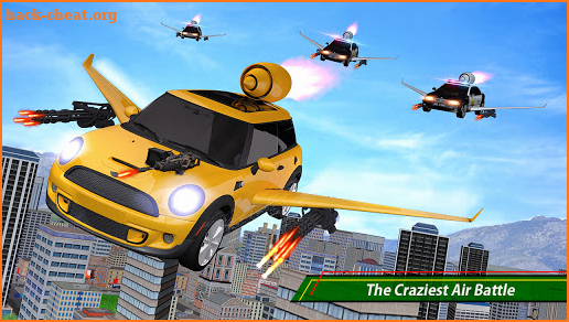 Flying car Shooting: Ultimate car Flying simulator screenshot
