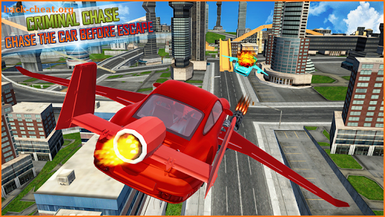 Flying Car Stunts & Flying Car Shooting Simulator screenshot