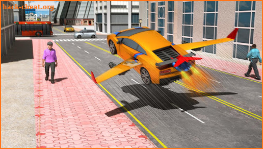 Flying Car Stunts Driver City Simulator screenshot