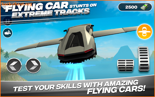 Flying Car Stunts On Extreme Tracks screenshot