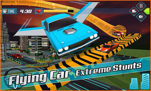 Flying Car Transform Stunts Bike Racing Game screenshot