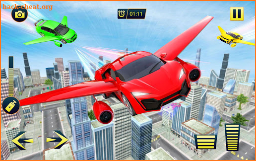 Flying Car Transformation Shooting screenshot
