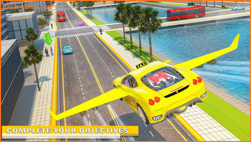 Flying Car Transport: Taxi Driving Games screenshot