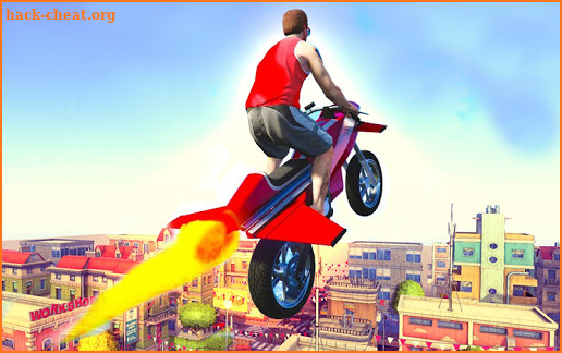 Flying City Bike Race screenshot
