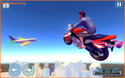 Flying City Bike Race screenshot